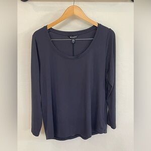 Athleta Charcoal Long Sleeve Tee